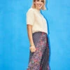 Little Mistress Floral And Spot Print Midi Skirt By Vogue Williams