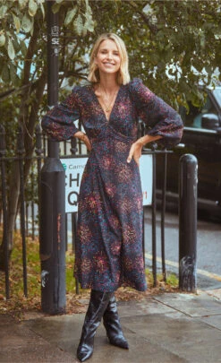 Little Mistress Firework Print Midaxi Dress By Vogue Williams