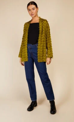 Little Mistress Indigo Criss Cross Straight Denim Jeans By Vogue Williams