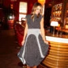 Little Mistress Mono Spot Mix Midaxi Dress By Vogue Williams