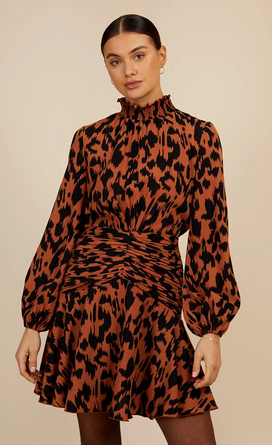 Little Mistress Leopard Print Mini Dress By Vogue Williams - Image 3