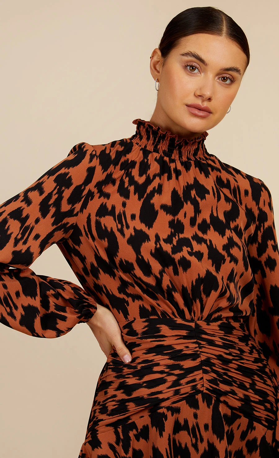 Little Mistress Leopard Print Mini Dress By Vogue Williams - Image 2