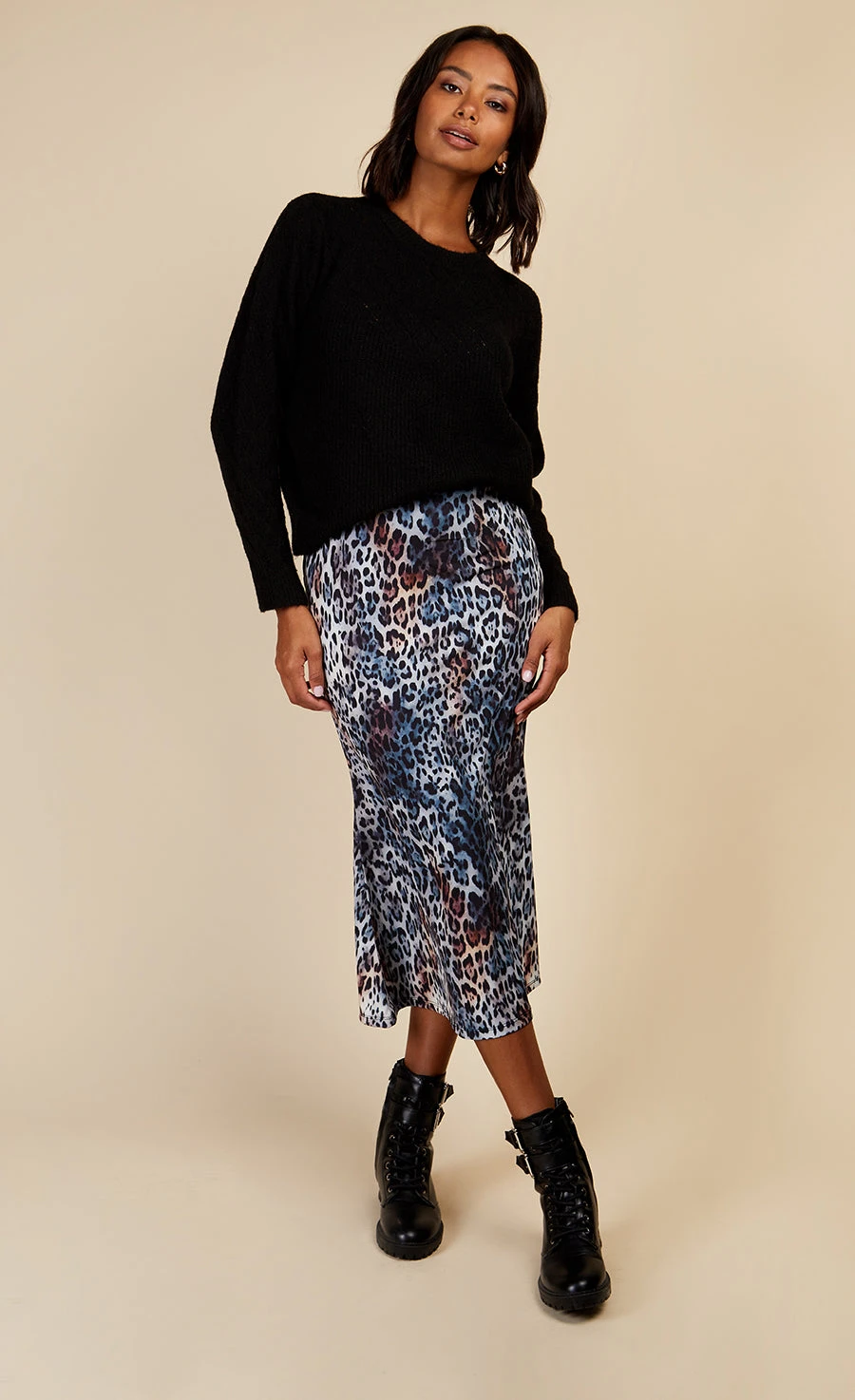 Little Mistress Black Open Knit Jumper By Vogue Williams - Image 3