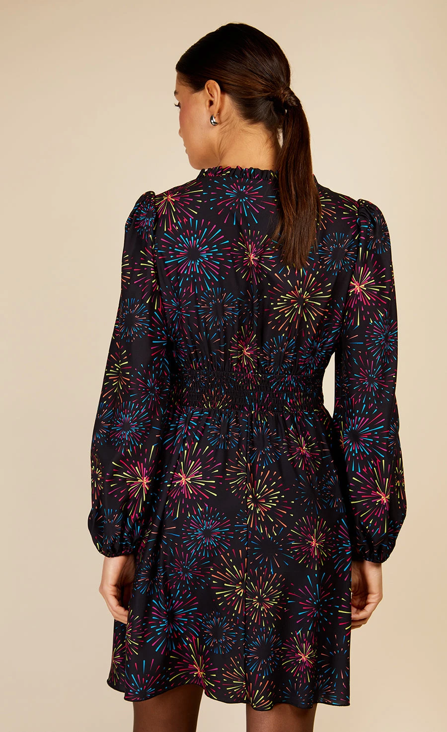 Little Mistress Firework Print Mini Dress By Vogue Williams - Image 5