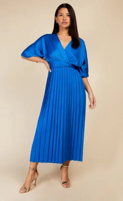 Little Mistress Cobalt Blue Twist Detail Midaxi Dress
