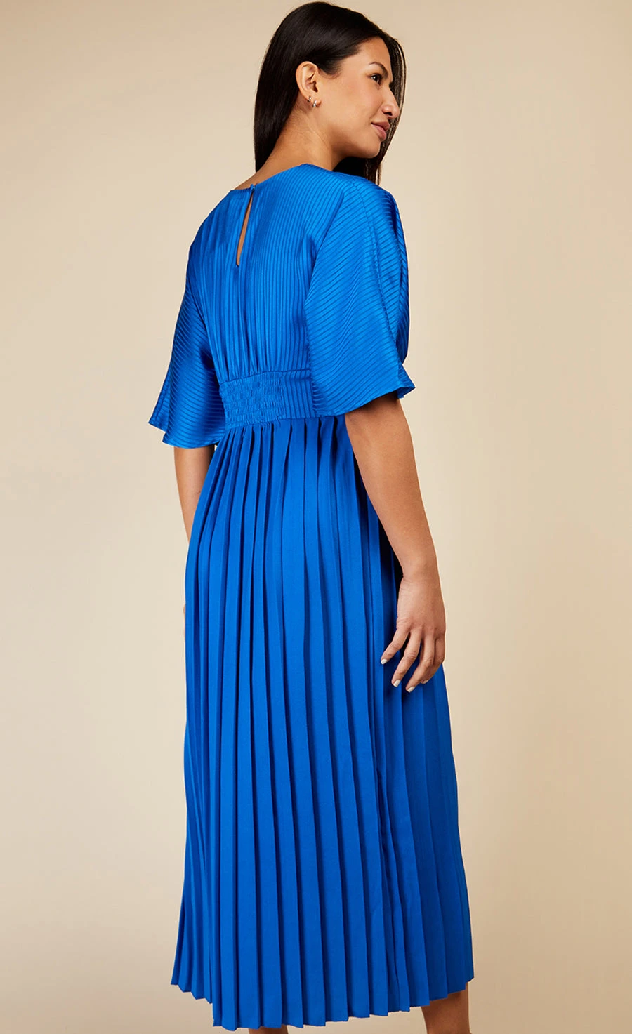 Little Mistress Cobalt Blue Twist Detail Midaxi Dress - Image 4