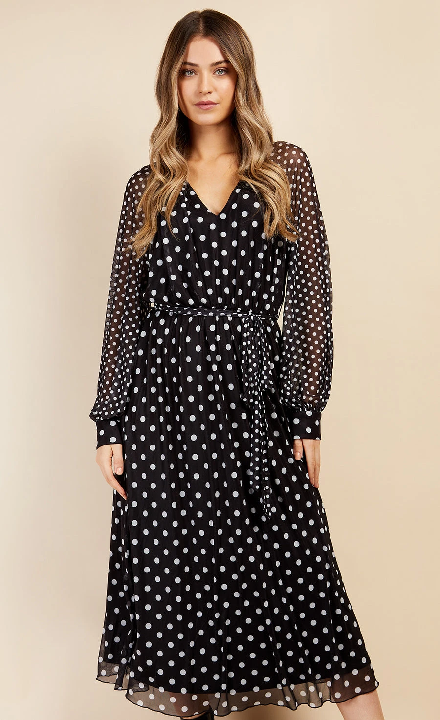 Little Mistress Multi Spot Midaxi Dress By Vogue Williams - Image 3