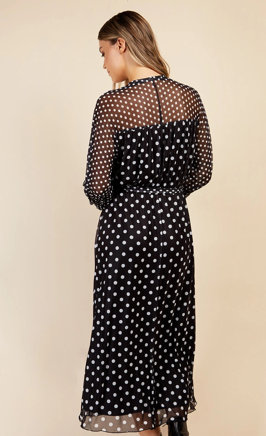 Little Mistress Multi Spot Midaxi Dress By Vogue Williams - Image 4