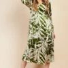 Little Mistress Green Print Satin Midaxi Dress By Vogue Williams