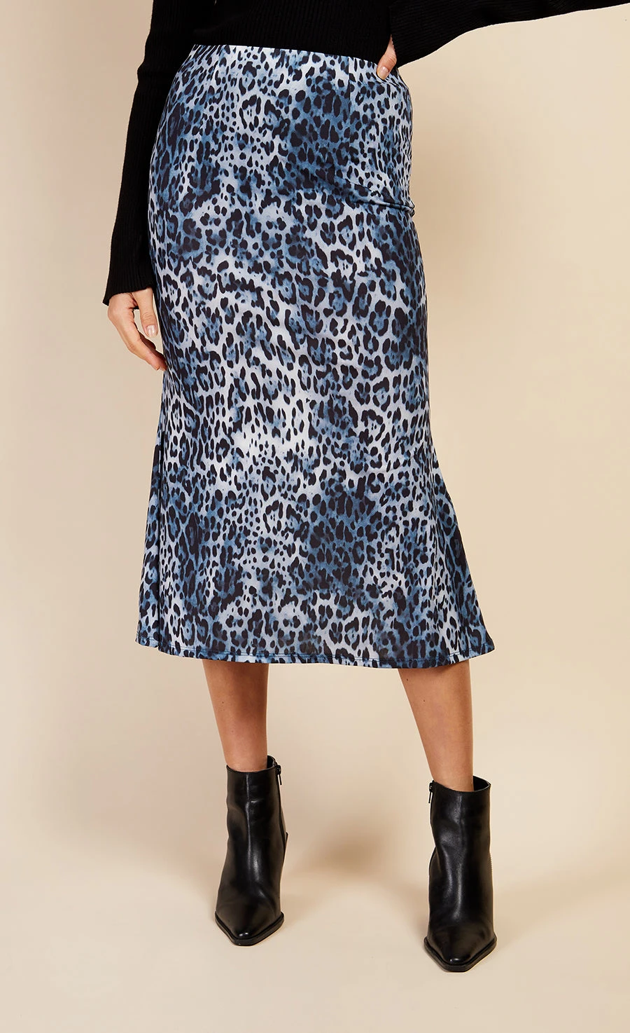 Little Mistress Leopard Print Midi Skirt By Vogue Williams - Image 2